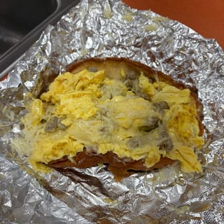 Donut Taco: Sausage, Egg, & Cheese