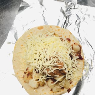 Potato, Bacon, Bean & Cheese